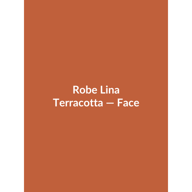 Robe Lina — Terracotta, vue face