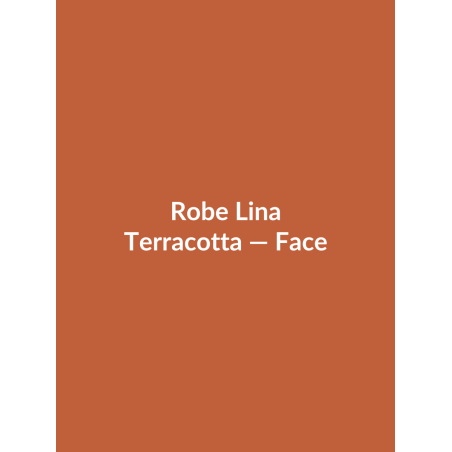 Robe Lina — Terracotta, vue face