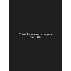T-shirt Asmae manches longues — Noir, vue dos
