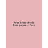 Robe Salma plissée — Rose poudré, vue face