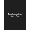 Robe Salma plissée — Noir, vue face
