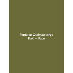 Pantalon Chaimae cargo — Kaki, vue face