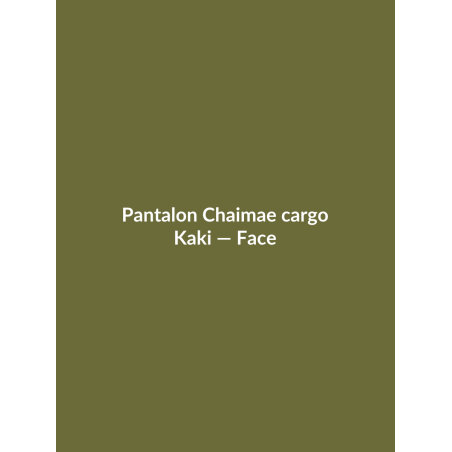 Pantalon Chaimae cargo — Kaki, vue face