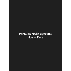 Pantalon Nadia cigarette — Noir, vue face