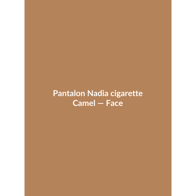 Pantalon Nadia cigarette — Camel, vue face