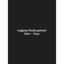Legging Houda gainant — Noir, vue face
