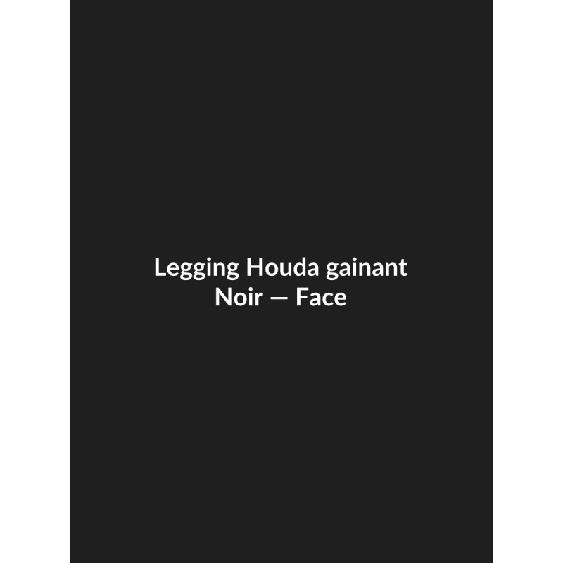 Legging Houda gainant — Noir, vue face