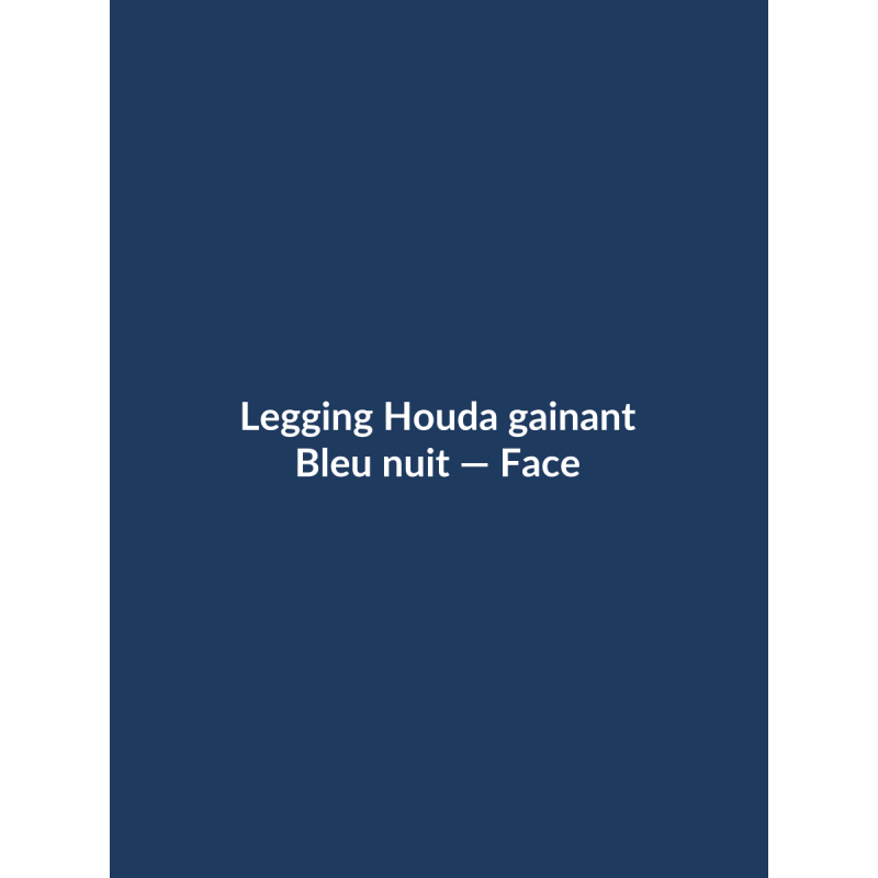 Legging Houda gainant — Bleu nuit, vue face