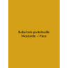Robe Inès portefeuille — Moutarde, vue face