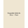 Ensemble Sofia lin — Écru, vue face