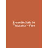 Ensemble Sofia lin — Terracotta, vue face