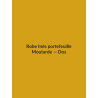 Robe Inès portefeuille — Moutarde, vue dos