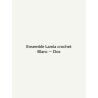 Ensemble Lamia crochet — Blanc, vue dos