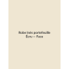 Robe Inès portefeuille — Écru, vue face