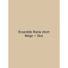 Ensemble Rania short — Beige, vue dos