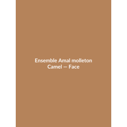 Ensemble Amal molleton — Camel, vue face