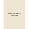 Robe Inès portefeuille — Écru, vue dos