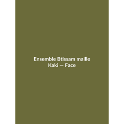Ensemble Btissam maille — Kaki, vue face