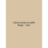 Cabas Lumea en paille — Beige, vue dos
