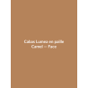 Cabas Lumea en paille — Camel, vue face