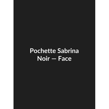 Pochette Sabrina — Noir, vue face