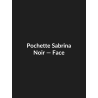 Pochette Sabrina — Noir, vue face