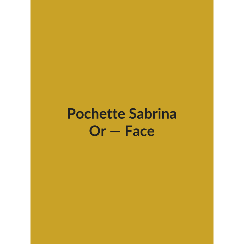 Pochette Sabrina — Or, vue face
