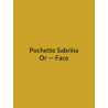 Pochette Sabrina — Or, vue face