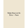 Robe Nour en lin — Écru, vue face