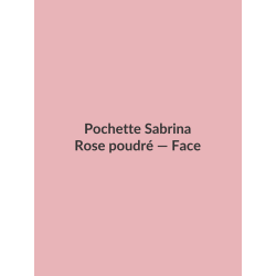 Pochette Sabrina — Rose poudré, vue face