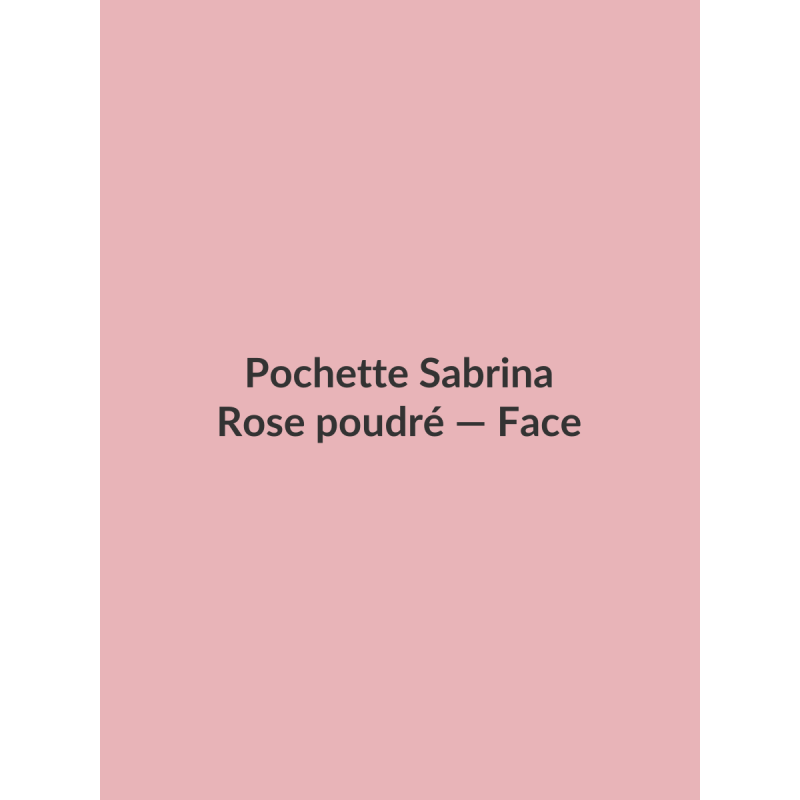 Pochette Sabrina — Rose poudré, vue face
