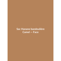 Sac Hanane bandoulière — Camel, vue face