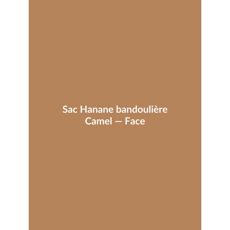 Sac Hanane bandoulière — Camel, vue face