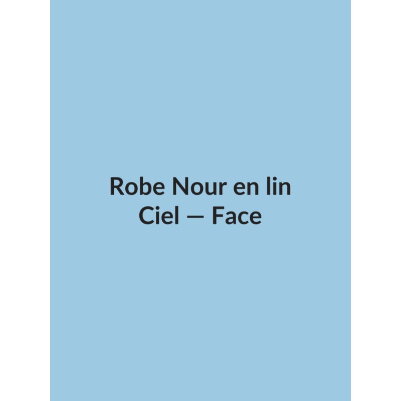 Robe Nour en lin — Ciel, vue face