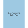 Robe Nour en lin — Ciel, vue face