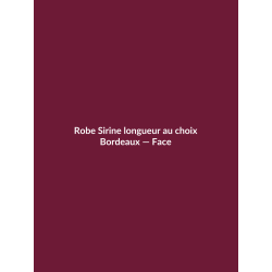 Robe Sirine longueur au choix — Bordeaux, vue face