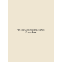 Kimono Lamis matière au choix — Écru, vue face