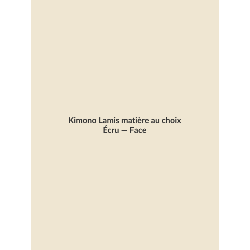 Kimono Lamis matière au choix — Écru, vue face