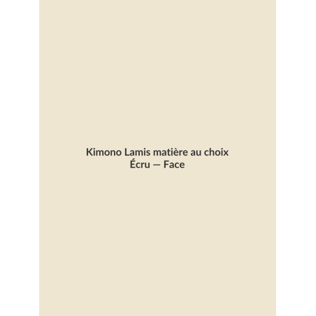 Kimono Lamis matière au choix — Écru, vue face