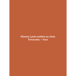 Kimono Lamis matière au choix — Terracotta, vue face