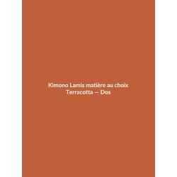 Kimono Lamis matière au choix — Terracotta, vue dos