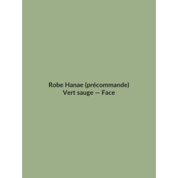 Robe Hanae (précommande) — Vert sauge, vue face