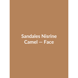 Sandales Nisrine — Camel, vue face
