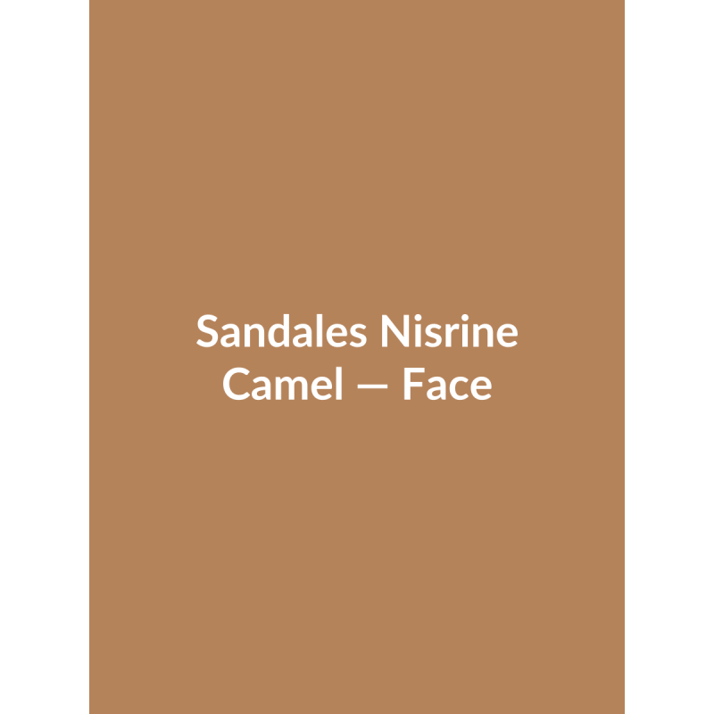 Sandales Nisrine — Camel, vue face
