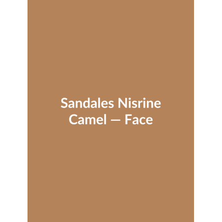 Sandales Nisrine — Camel, vue face