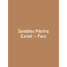 Sandales Nisrine — Camel, vue face