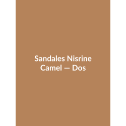 Sandales Nisrine — Camel, vue dos
