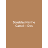 Sandales Nisrine — Camel, vue dos