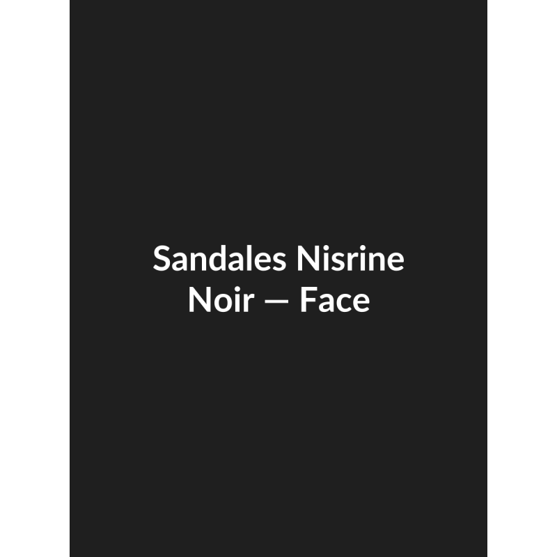 Sandales Nisrine — Noir, vue face