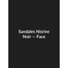 Sandales Nisrine — Noir, vue face